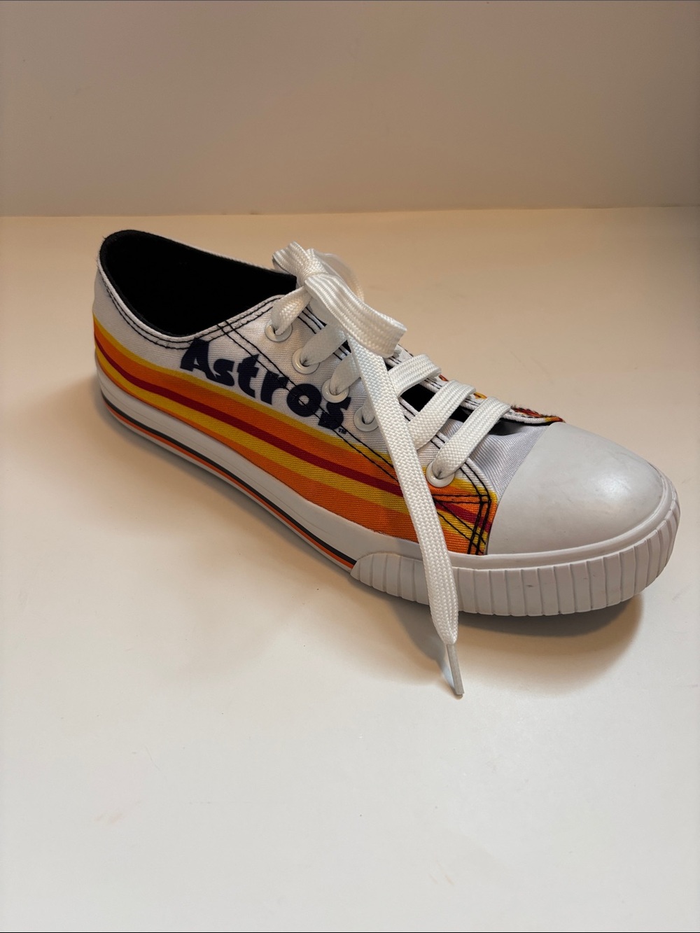 FINAL! Single Astros White Low-Top Women's Right Sneaker UNISEX!